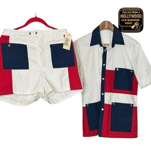 Vintage Shirt & shorts matching combo